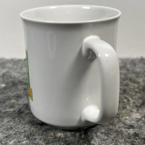 Dubai Police Officers Club Ceramic Coffee Mug & Lid Coaster Green Yellow Logo - Picture 9 of 16